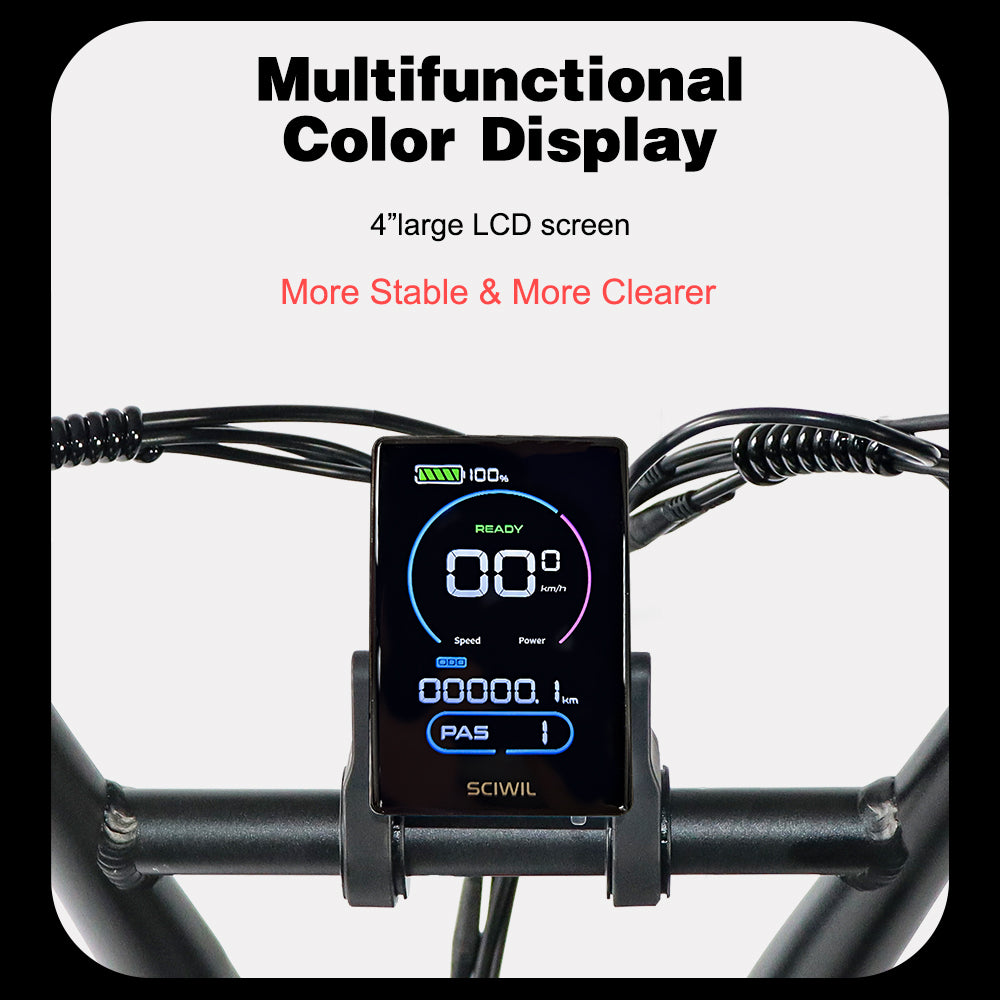 Zerano Z1 20'' 1000W Full Suspension Moped-style Electric Bike