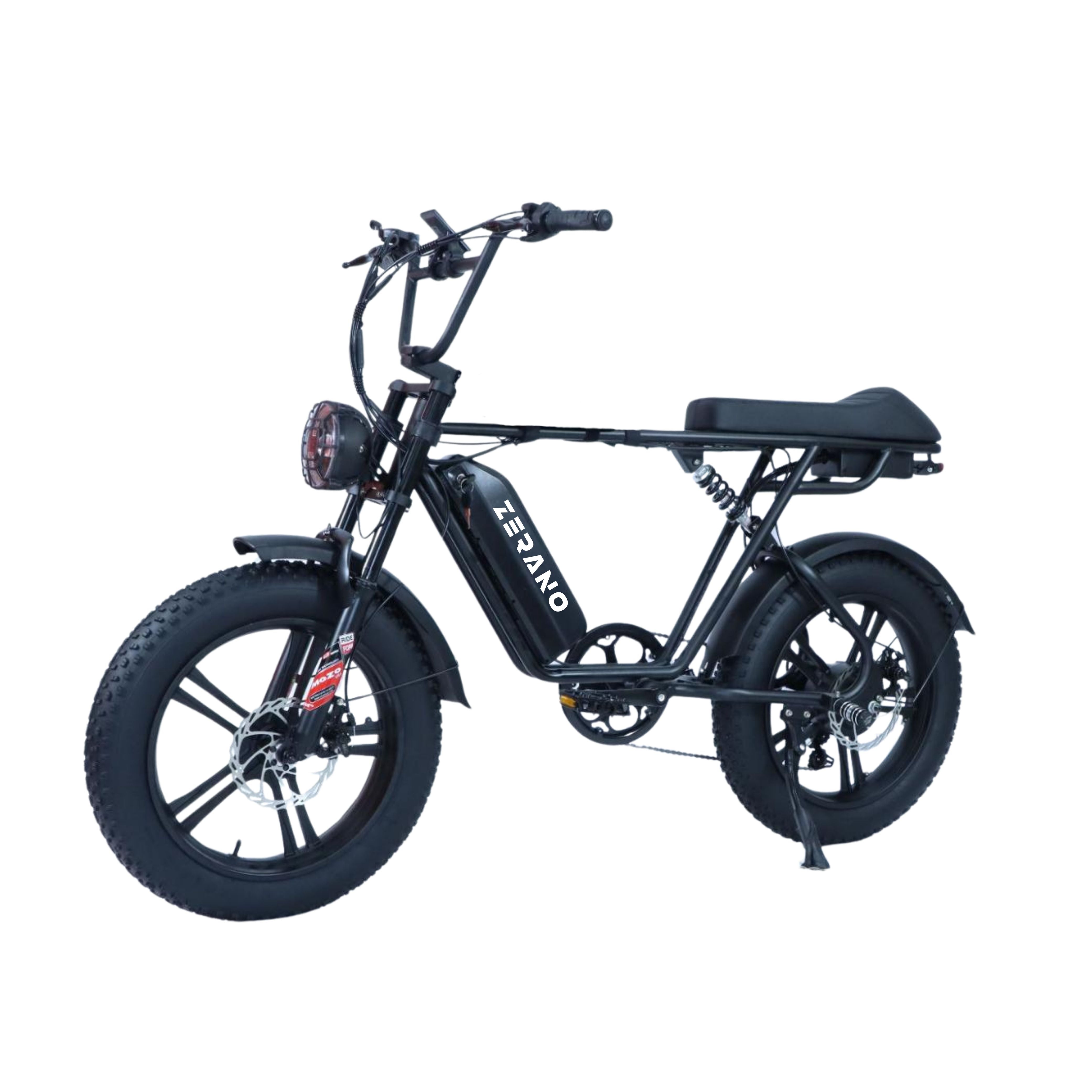 Zerano Z1 20'' 1000W Full Suspension Moped-style Electric Bike