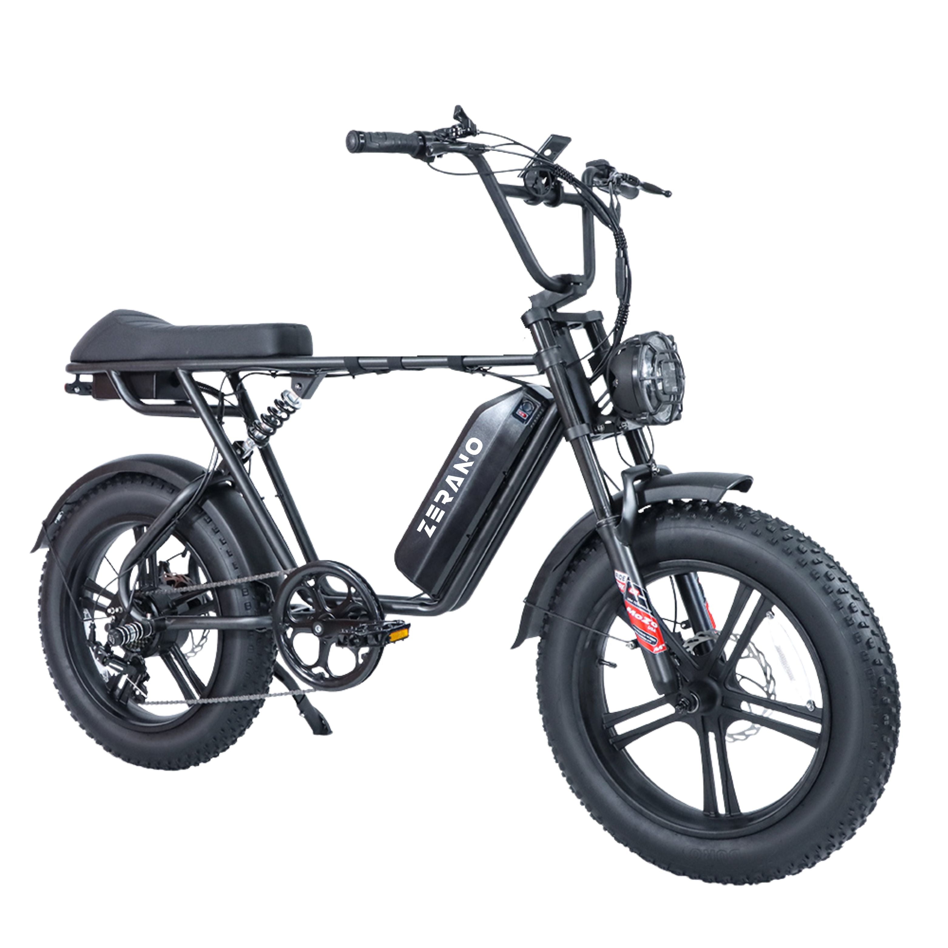 Zerano Z1 20'' 1000W Full Suspension Moped-style Electric Bike