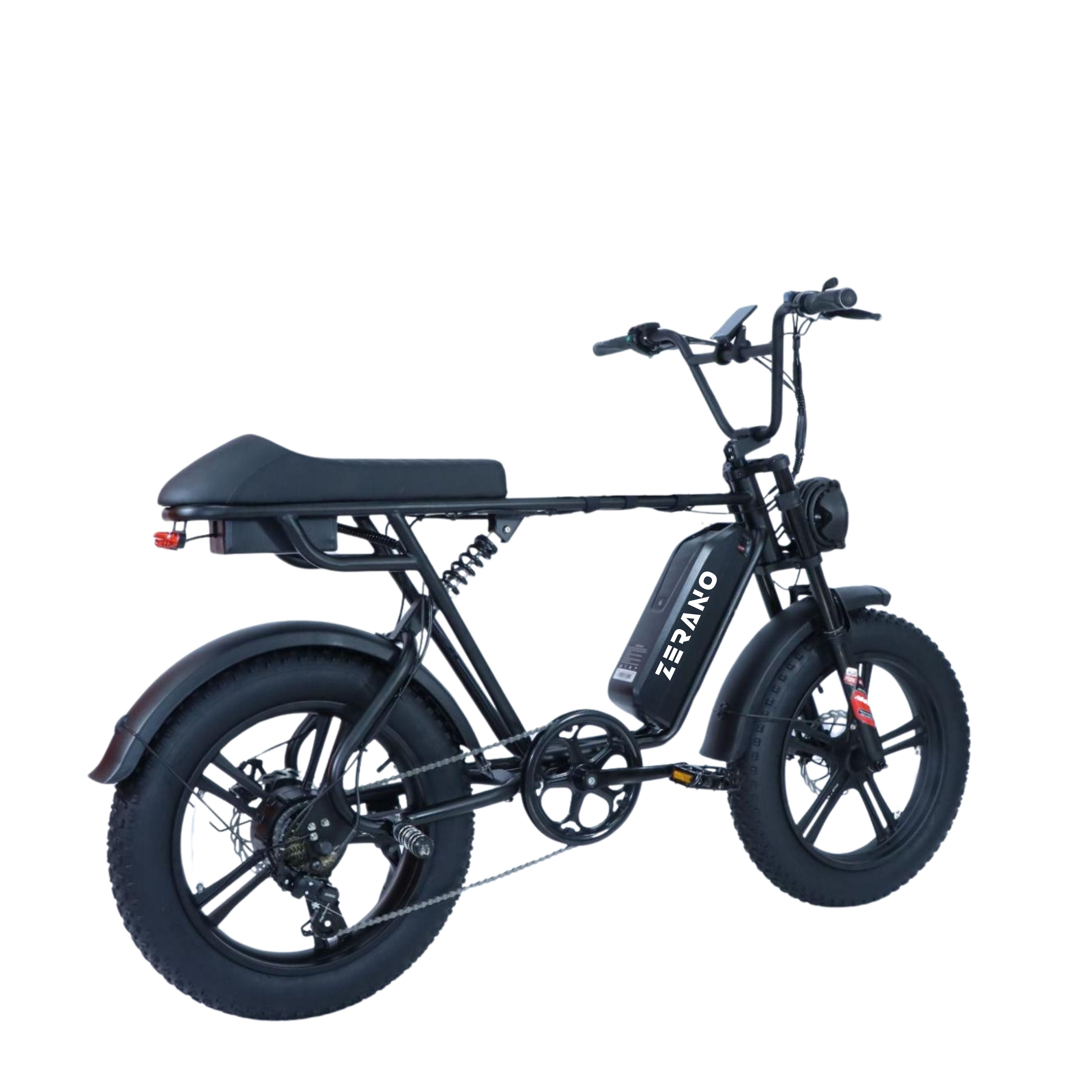 Zerano Z1 20'' 1000W Full Suspension Moped-style Electric Bike