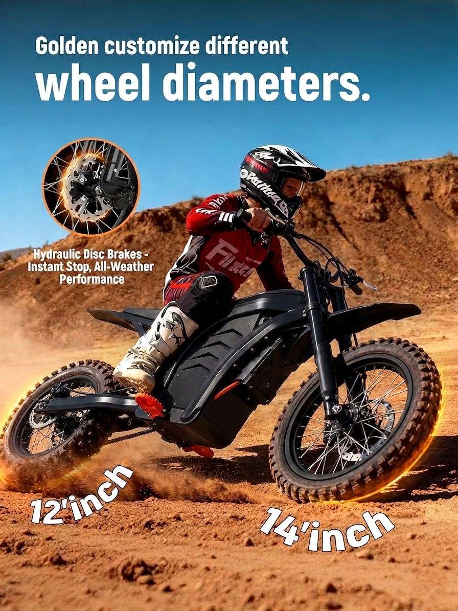 Zerano X1 14" 3200W Full Suspension Electric Dirt Bike