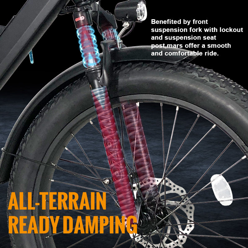 Zerano Quest 26" 1000W Fat Tire Off-Road Electric Bike