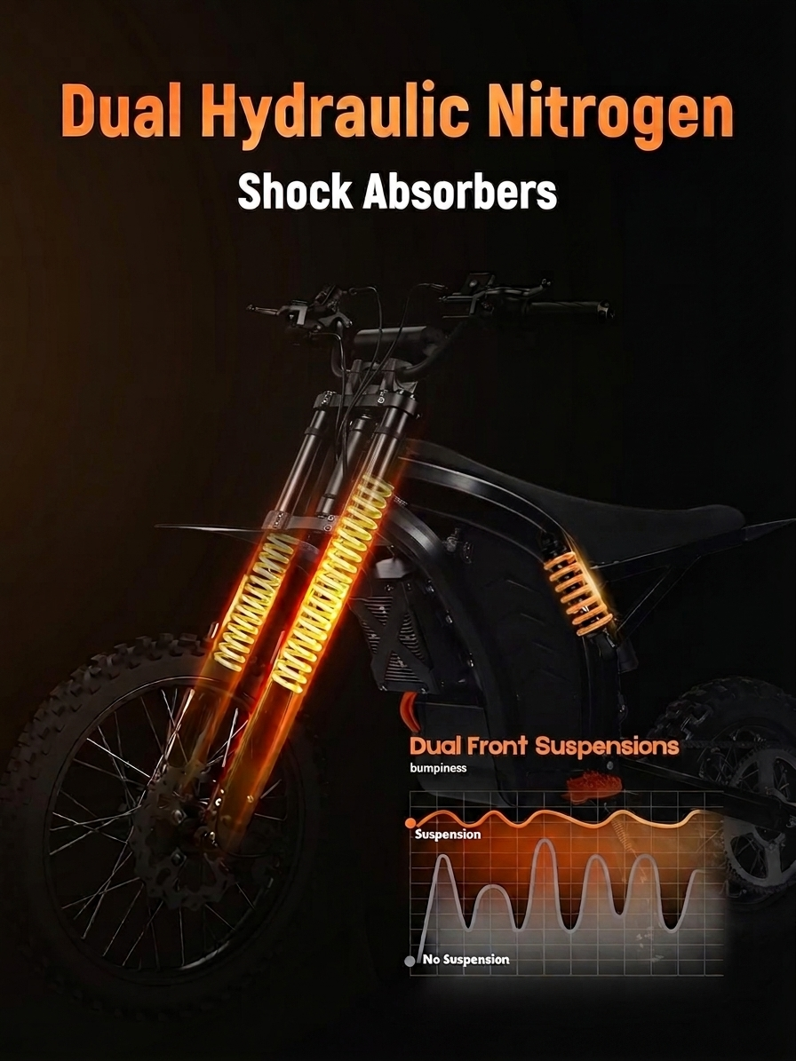Zerano X1 14" 3200W Full Suspension Electric Dirt Bike