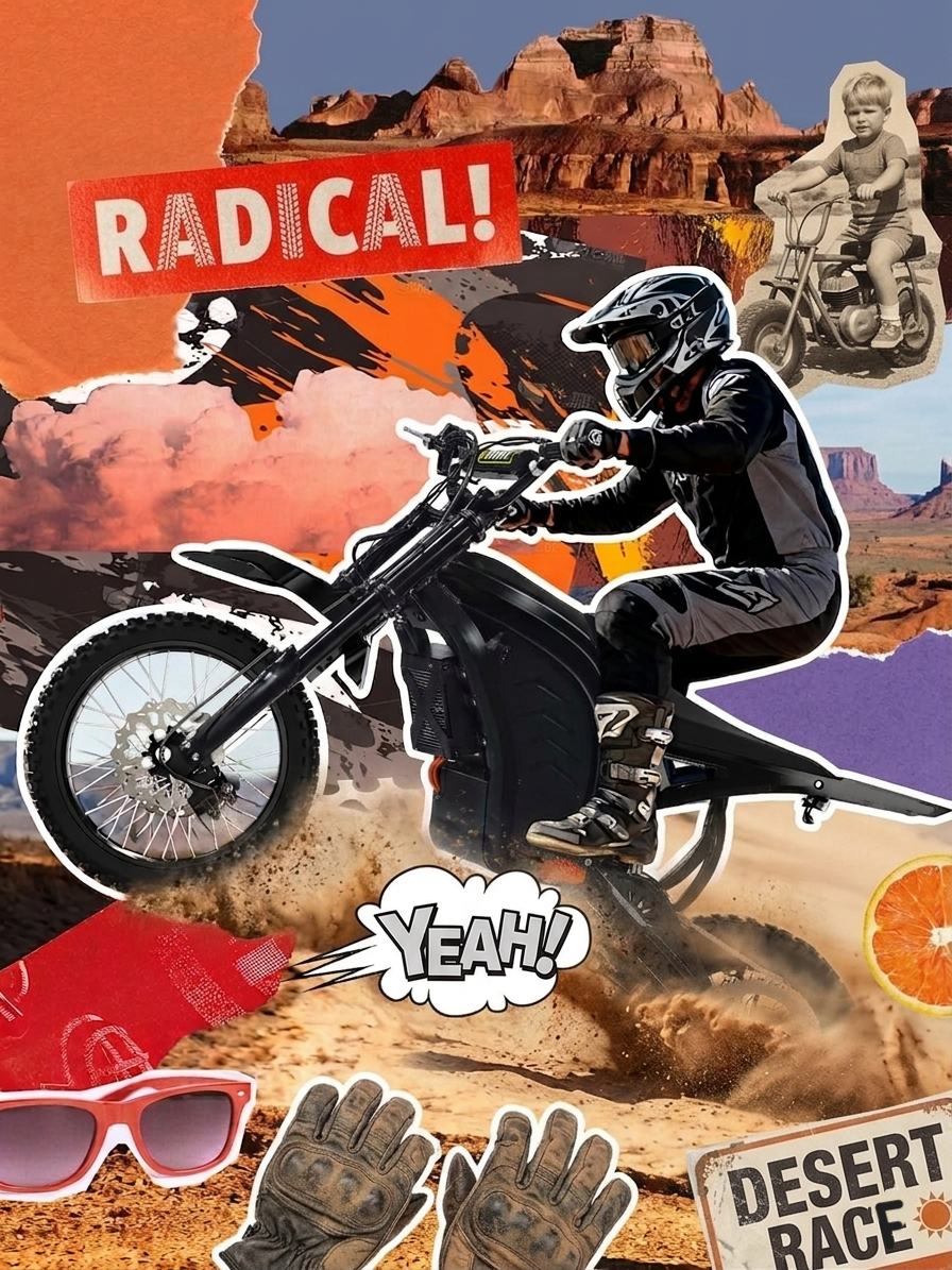 Zerano X1 14" 3200W Full Suspension Electric Dirt Bike