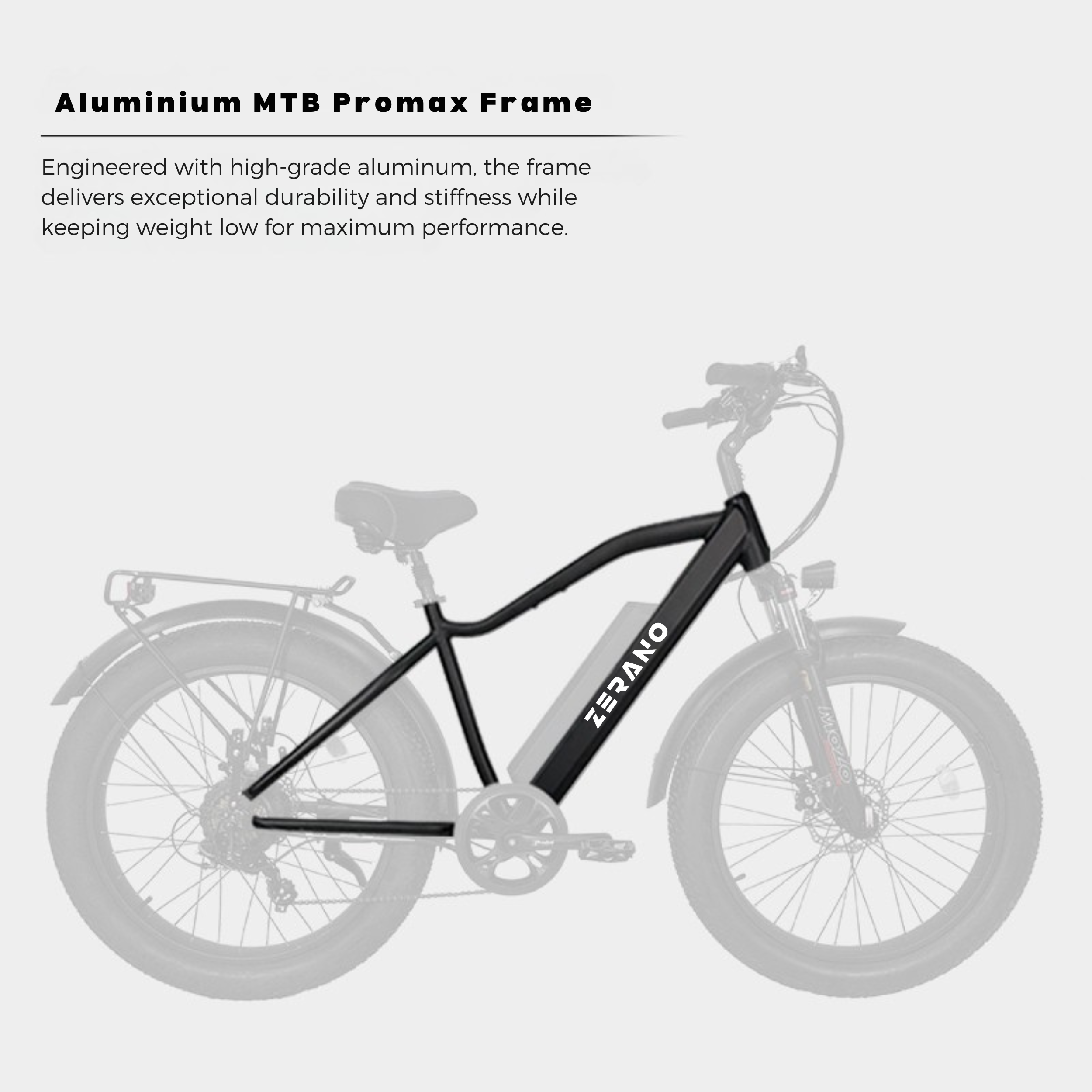 Zerano Quest 26" 1000W Fat Tire Off-Road Electric Bike