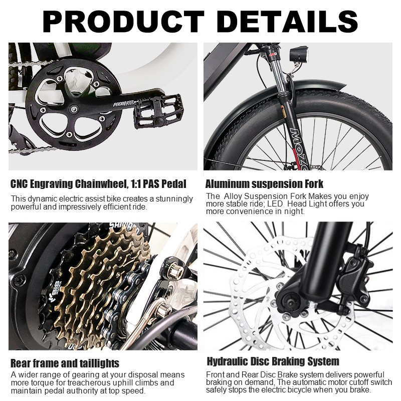 Zerano Cali Cruiser 26" 1000W Step-Thru Beach Cruiser E-Bike