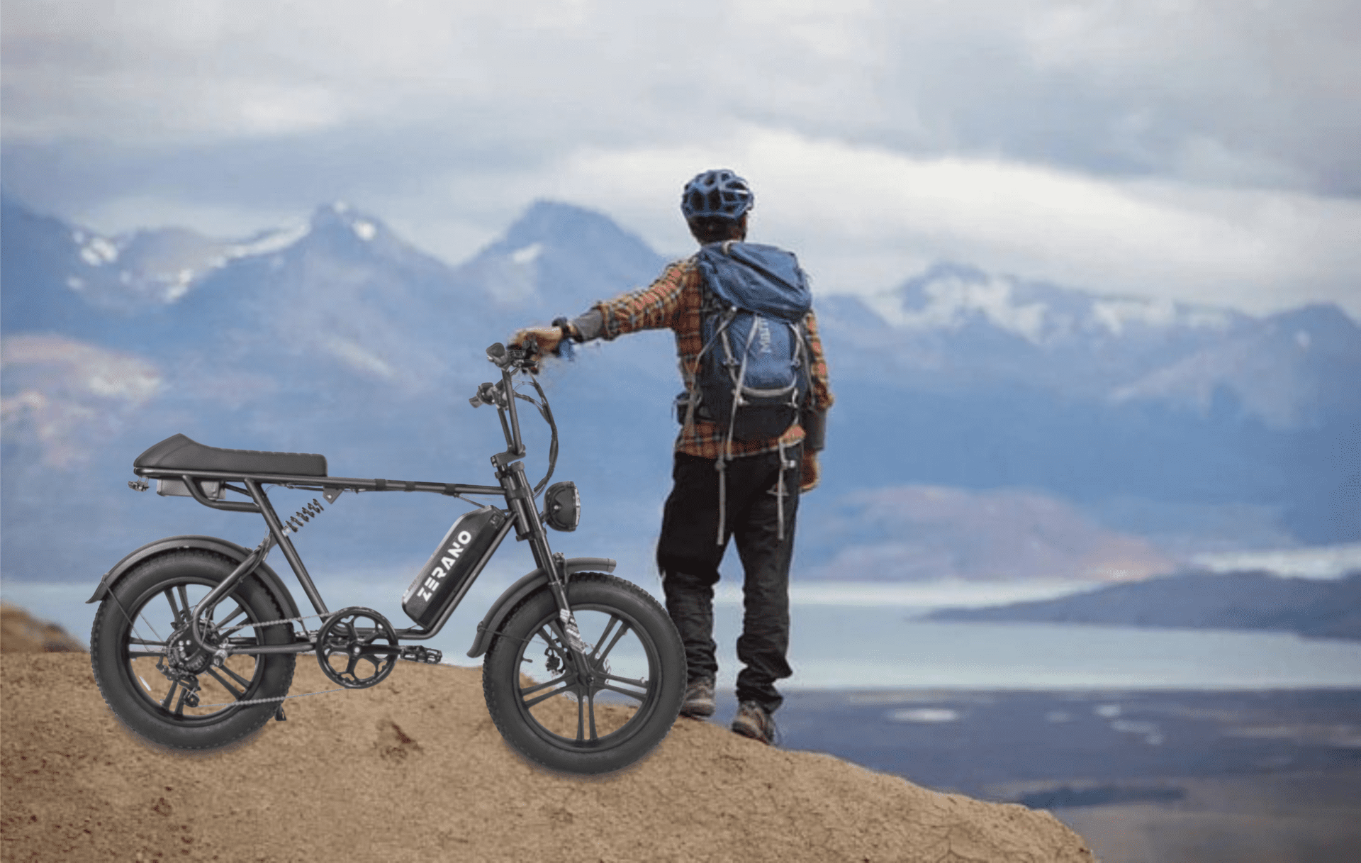 Zerano Z1 20'' 1000W Full Suspension Moped-style Electric Bike