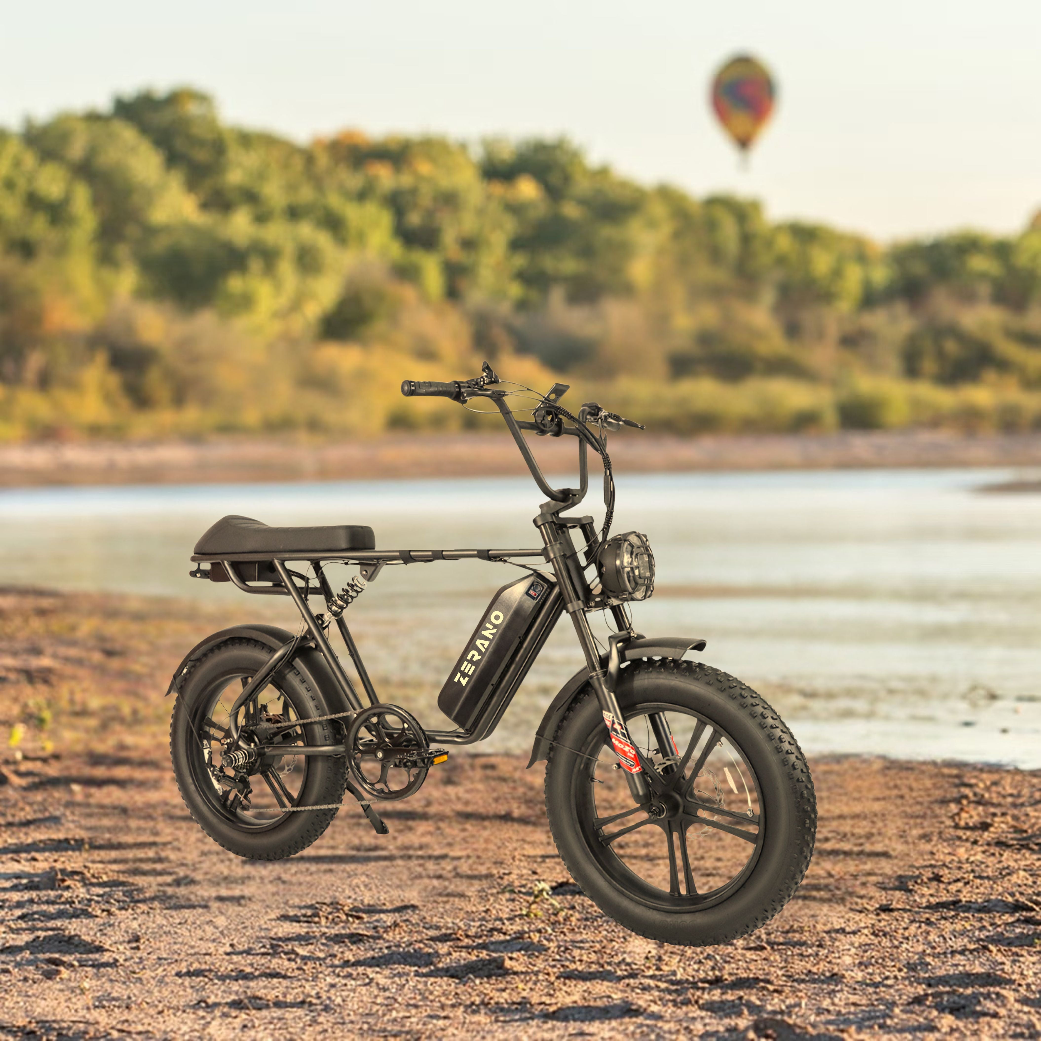 Zerano Z1 20'' 1000W Full Suspension Moped-style Electric Bike